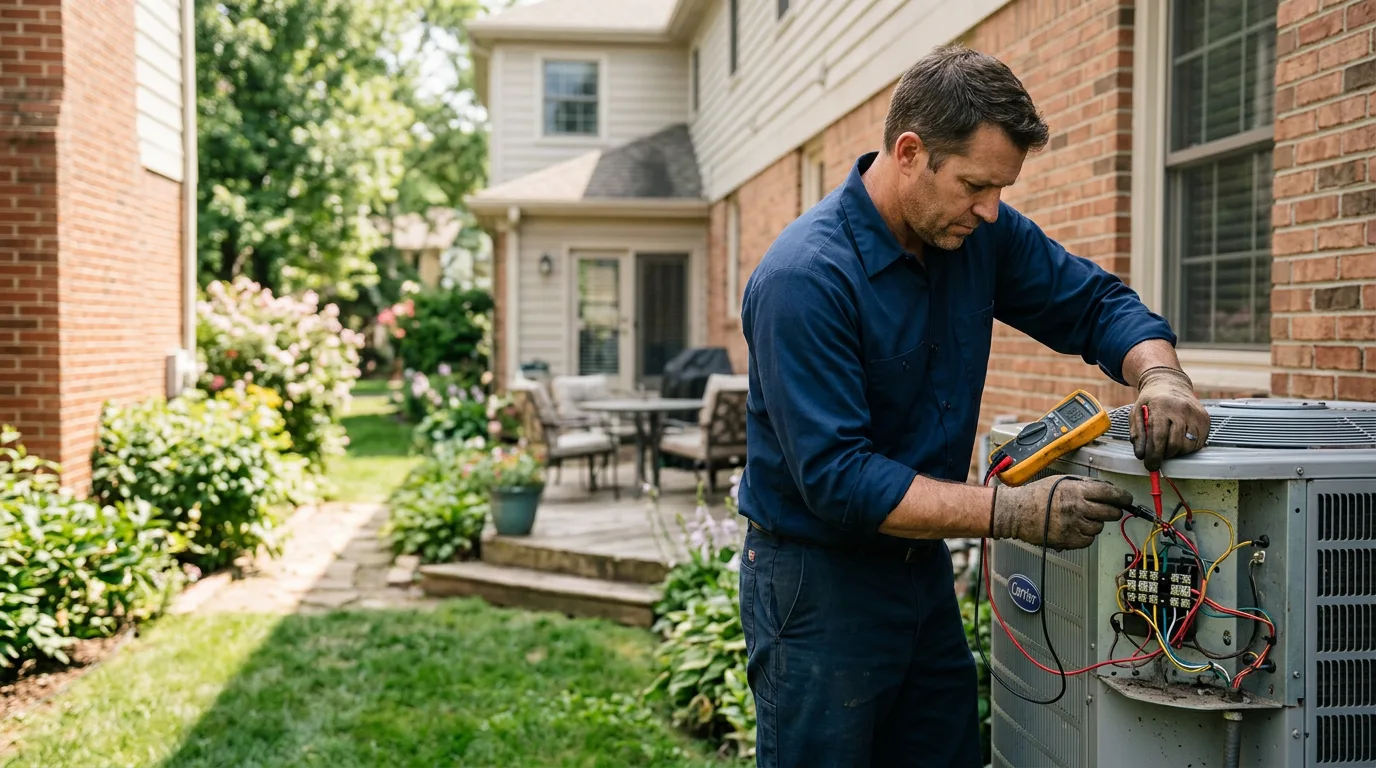 HVAC technician working near Middletown, IN